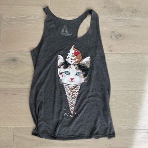 Bear Dance Cat Cone Racerback, Size S